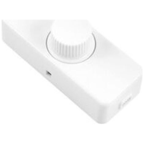 3-100W LED gradateur de bord arrière (variateur rotatif), utilisé pour LED dimmable, lampe à incandescence, lampe halogène, 220-240V, interrupteur enfichable CE, blanc (1/5)