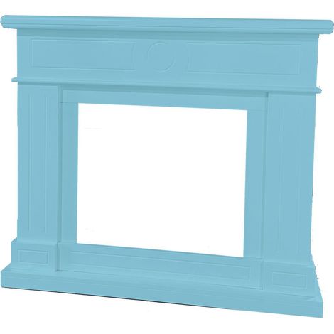 Marco De Chimenea Mpc Lipari Azul Turquesa Marco De Chimenea Lipari Azul Turquesa Para Chimenea Volcano Quemador Electrico o Quemador Existente En Madera Mdf Ideal Para Todos Los Ambientes