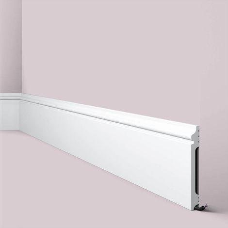 Zócalo NMC FL14 WALLSTYL Noel Marquet Rodapié Perfil de estuco Moldura decorativa diseño atemporal clásico blanco 2 m (1/4)