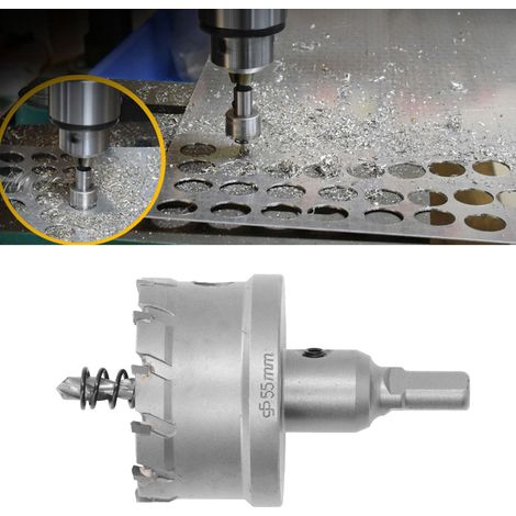 45-55 mm Hartmetall-Lochsägebohrer (TCT) für dicke Metalle (55 mm) (1/5)