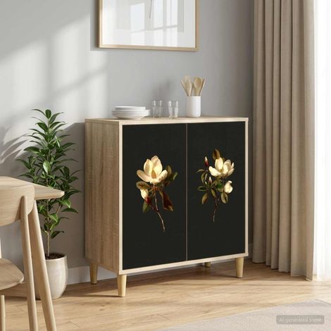vidaXL Buffet BREMEN Sonoma 69 x 33 x 75 cm Bois d'ingénierie (1/5)
