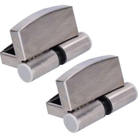 Paquet de 2 charnières hydrauliques gravitation en acier inoxydable 201 – Pour porte intérieure à ouverture gauche (230g, 8.6x7.2cm) (1/4)