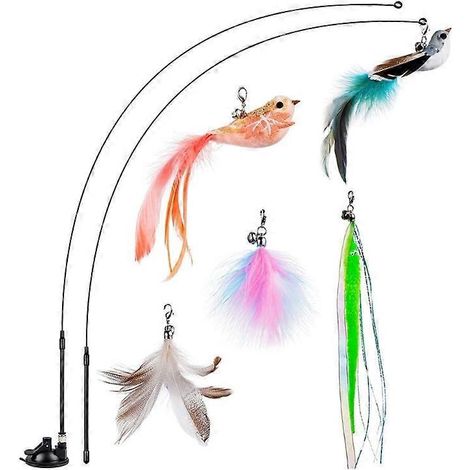 Voici une proposition de titre produit en français, optimisée pour le référencement et respectant la limite de 190 caractères :
Set de jouets pour chat avec canne à plumes et oiseaux de rechange - Lo (1/4)