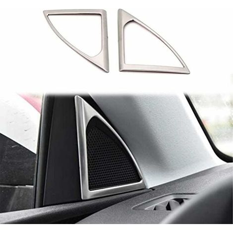 Couvercle de garniture de porte adapté pour 3008 GT 5008 GT II 2017-2022, adapté aux accessoires automobiles de colonne sonore, 2 pièces (argent)-LIAIKI (1/5)