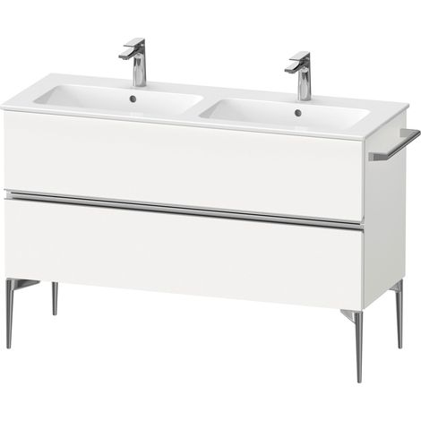 Duravit Sivida bâti-support pour lavabo, 2 tiroirs, poignée