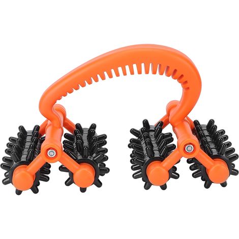 Rouleau de massage manuel pour détente musculaire, stimulation des points d'acupression, favorise la circulation sanguine, modèle méridien corporel, accessoire de soin relaxant. (1/5)