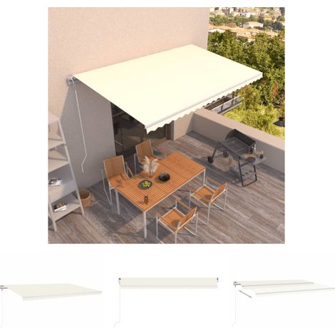 Gelenkarmmarkise Automatisch 500x300 cm Creme (1/5)