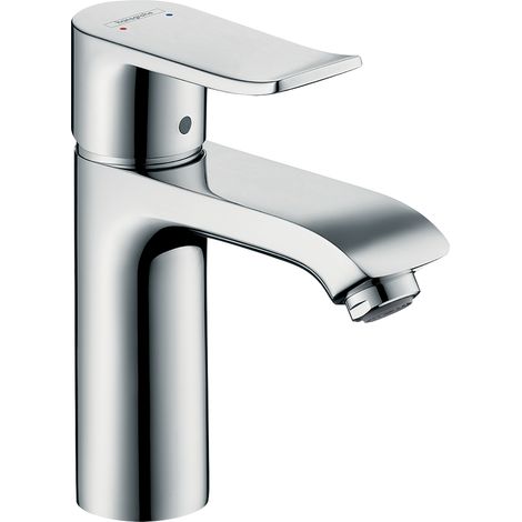 Hansgrohe – Mitigeur de lavabo chromé – Garniture de vidage à tirette – ComfortZone 110 – Débit 5 l/min – Cartouche céramique – Limiteur de température réglable – 31080000