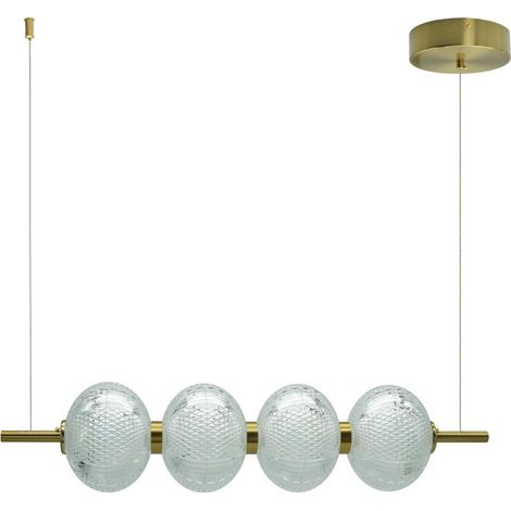 Lampada a sospensione LED Amerilla 4 luci oro IdeaLED (1/4)