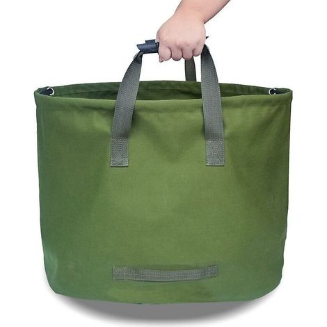 Sac de jardin pliable de 63 gallons sac de jardinage réutilisable en toile sac à ordures étanche pour feuilles de jardin sac à ordures cour-Ensoleillé (1/3)