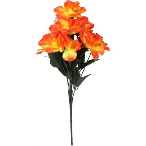 Strauß aus 9 orangefarbenen Nelken, 54 cm (1/3)