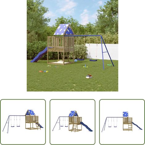 vidaXL Kletterturm -  Spielturm Imprägniertes Kiefernholz (1/5)