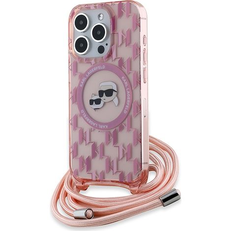 Karl Lagerfeld MagSafe Pink iPhone 15 Pro Max Hülle (1/5)