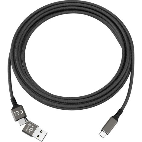 Smrter USB-Kabel  USB 2.0 USB-C® Stecker, USB-C® Stecker 1.00 m   SMRTERSPEEDYCBK