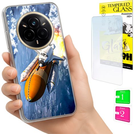 Schutzhülle für Realme 14 Pro 5G: Fotoschutzhülle, Rückseite + 9H-Glas (1/5)