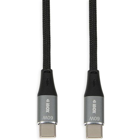 Ibox ikutc cable usb-c 60w 1m negro (1/3)