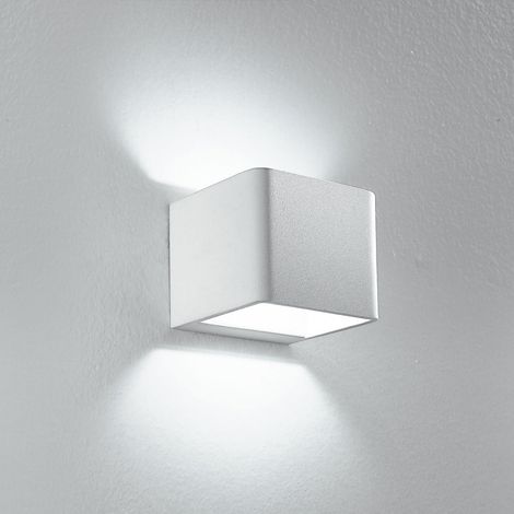 "Applique LED ATLASin alluminio bianco 6W 3500K (Luce calda)"