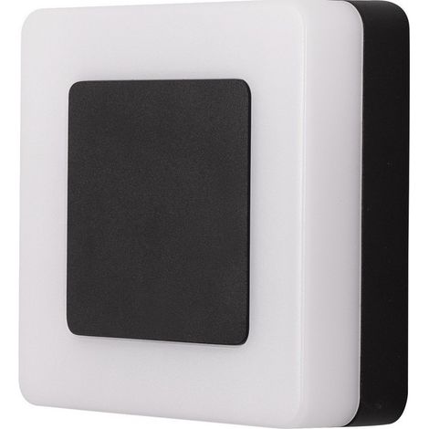 Merano Concord Applique Murale Extérieure Moderne Carrée Sandy Noir Aluminium LED 9W 620Lm 3000K IP65
