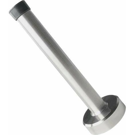 Arrêt de porte long, arrêt de porte en acier inoxydable, arrêt de porte brossé, résistance anti-collision de porte avec amortisseur en caoutchouc, protecteur de mur de porte de 350 mm (1/4)