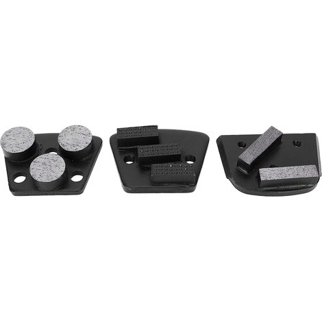3-teiliges Set Diamant-Schleifpads für Bodenpoliermaschinen zum Polieren von Beton- und Epoxidböden (1/5)