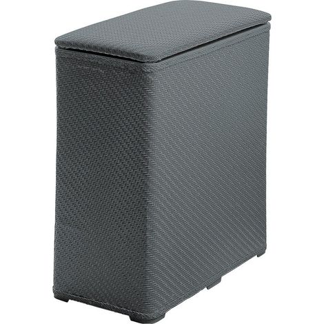Panier De Salle De Bain Gris Capacité 70 L Robinia