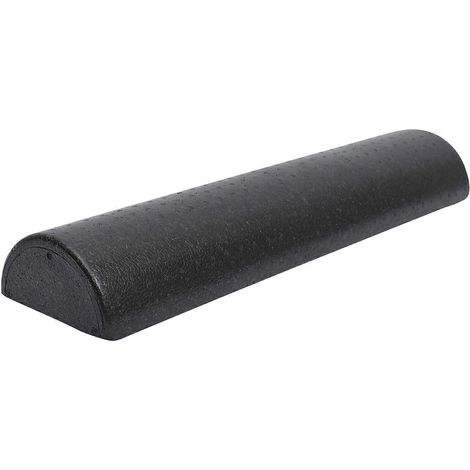 Rouleau de yoga multifonctionnel noir, idéal pour la récupération musculaire à domicile (1 unité). (1/5)