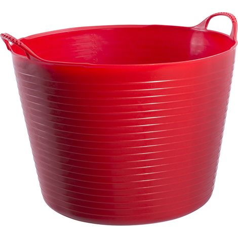 Red Gorilla Tub® 38-Liter Large Storage Bin in Bright Red