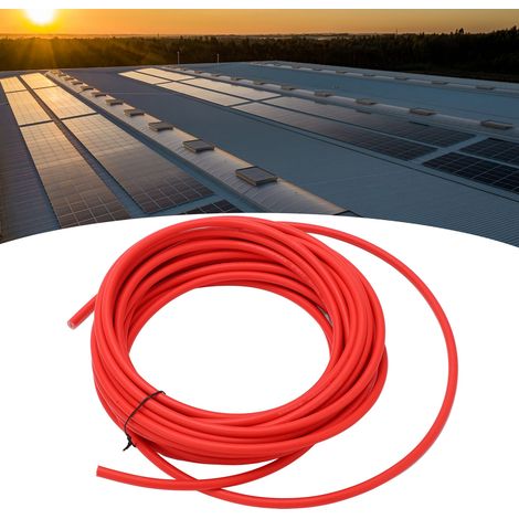 Verzinntes Kupfer-Solar-Photovoltaikkabel, rot, 6 mm², 20 m (1/5)