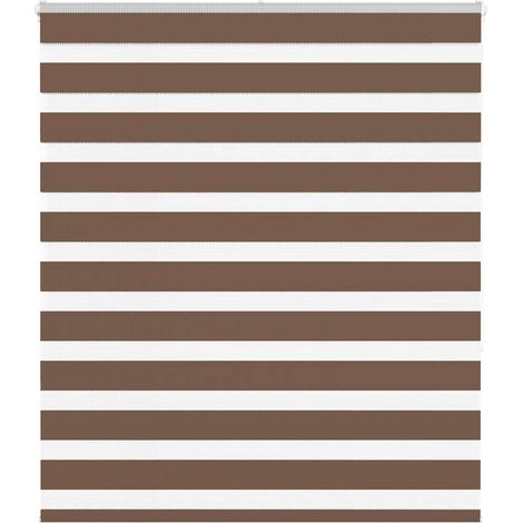 Doppelrollo Braun 125x150 cm Stoffbreite 120,9 cm Polyester