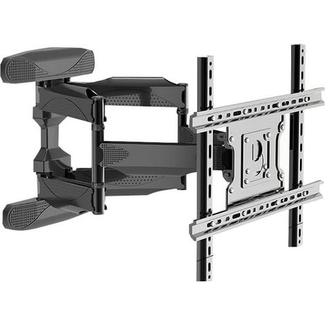 Support mural TV orientable et inclinable pour écrans 32-65 pouces, charge max 80kg, bras articulé pivotant pour téléviseur, fixation murale robuste, compatible VESA. (1/5)