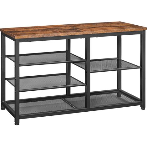 Shoe Bench with Seat, 5-Tier Shoe Rack Bench, Shoe Storage Organizer, 80cm Shoe Storage Bench for Entryway & Hallway, Space-Saving Design (1/5)