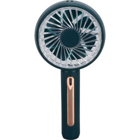 Mini-Tragventilator mit 4 Geschwindigkeitsstufen, kompatibel mit Smartphones, ideal für Büro oder Arbeitsplatz (grün) (1/5)