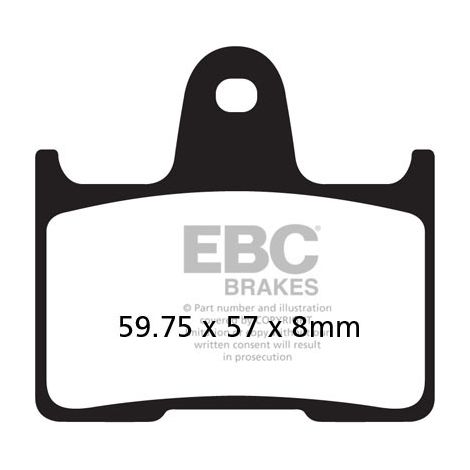 Pastillas de freno EBC FA254V V-PAD (juego para 1 disco)