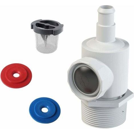 Kit de conexión de pared universal 9-100-9001 compatible con el robot de limpieza automática de piscinas Polaris 180, 280 y 380 con filtro de pared 6-504-00. (1/4)