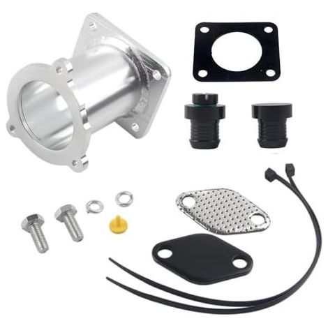 Kit de suppression de vanne EGR compatible avec les moteurs diesel M47N2 et M57N2, notamment les moteurs E87, E90, E91, E92, E93, E60, E61, E83 et E70. Références des pièces remplaçables : 11717804381