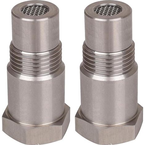 2 PCS Rallonges de Capteur Détrompeur Lambda, 46,5mm Capteur D'Oxygène, D'Oxygène Pour Extender Entretoise, Filtre Detrompeur Sonde Lambda, Pour Voitures Moteur Les Systèmes D'Echappement M18 x1.5 (1/5)