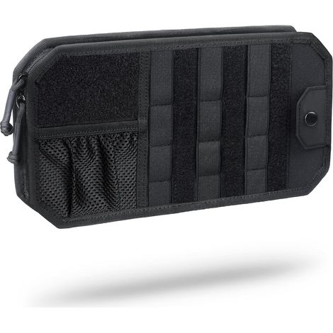 Aufbewahrungstasche für Sonnenbrillen im Auto, Organizer-Tasche für die Sonnenblende im Auto, mit integrierter taktischer Tasche zur Aufbewahrung von Führerschein, Bankkarten und Bargeld,