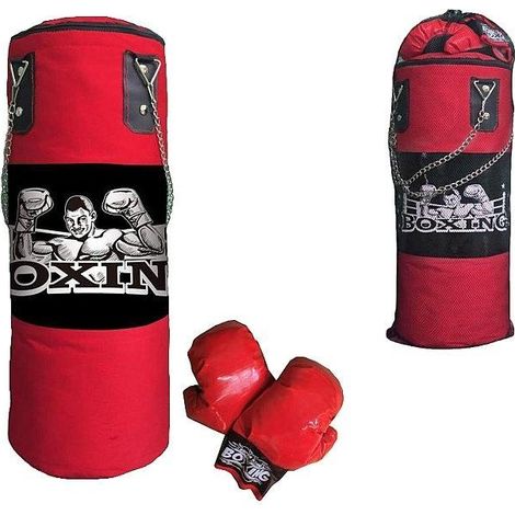 Boxsack und Boxhandschuhe