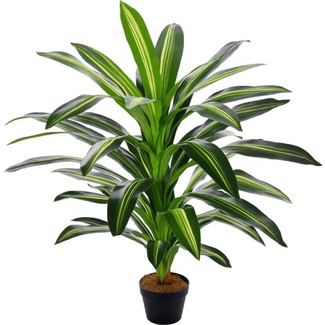 Realistic 110cm Artificial Potted Plant for Indoor Home Decor, Lifelike Greenery for Effortless Style