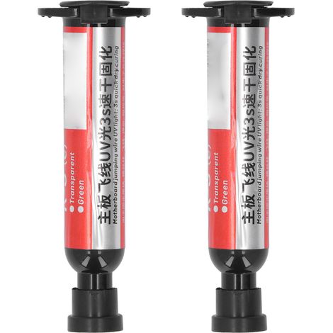 2 Stück 15 ml UV-Lötfarbe, 3 Sekunden Trocknungszeit, isolierender Schutz für Leiterplatten, lötbeständig