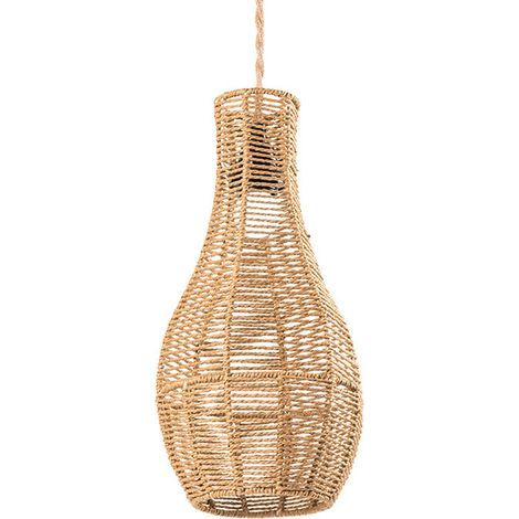 Rattanvase – Höhe 63 cm – Innendekoration für Wohnzimmer, Flur, Büro – 1 Stück (1/5)