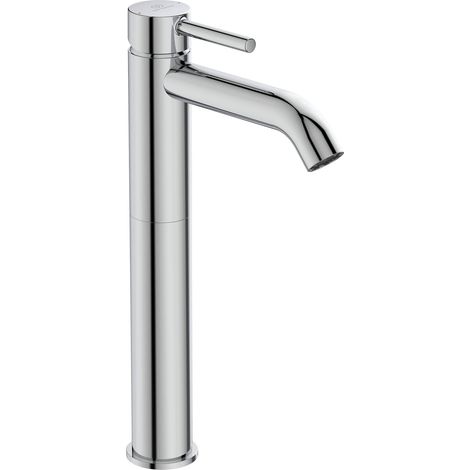 Robinet salle de bain Mitigeur lavabo Rehaussé pour Vasque, Chrome, Livré avec Bonde et Vidage Métal, Résistant BC194AA (1/5)