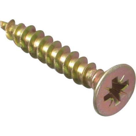 ForgeFix MPS520Y Multi-Purpose Pozi Compatible Screw CSK ST ZYP 5.0 x 20mm Box 200 FORMPS520Y