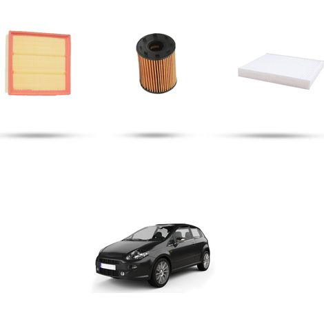 Kit tagliando 3 filtri compatibile con Fiat Punto Evo 1.4 16v 99kw dal 2009 al 2012 (1/5)