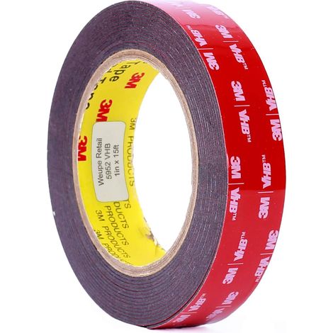 5952 Bande VHB : 2,5 cm x 4,57 m (Noir) (1/4)