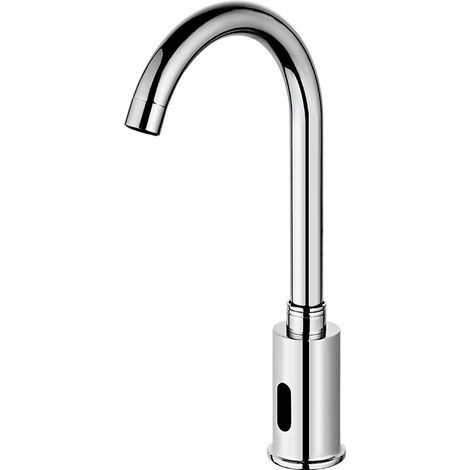 Robinet à induction entièrement automatique, sortie d'eau infrarouge intelligente chaude et froide à induction, ensemble de six pièces chaud et froid (1/5)