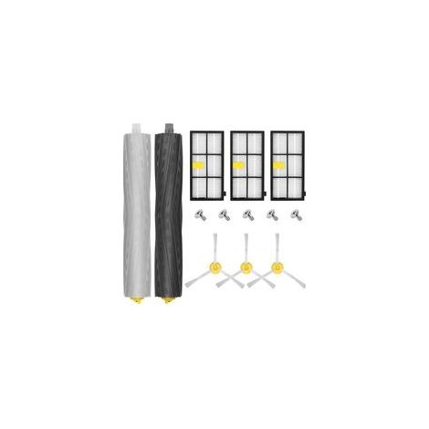Pièces Accessoires pour iRobot Roomba 800 805 860 861 865 866 870 871 876 880 885 886 890 895 896 900 960 966 980, Remplaçant Filtres et Brosses Kit pour Aspirateur Robot - 11in1