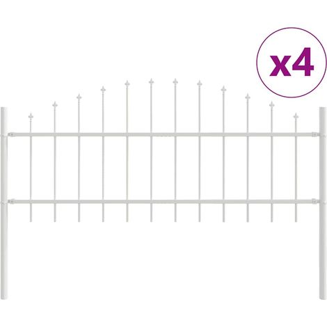 Maison Exclusive - Gartenzaun Woerden 4 pcs Weiß