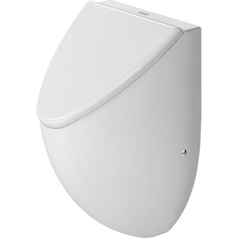 Duravit Urinal Deckel Universal 307x291x38mm, Weiß, Absenkautomatik, Chrom Scharnier (1/2)