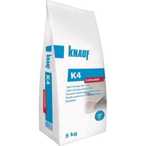 Produit de pose pour carrelage knauf k4 flexkleber haute flexibilité résistant eau